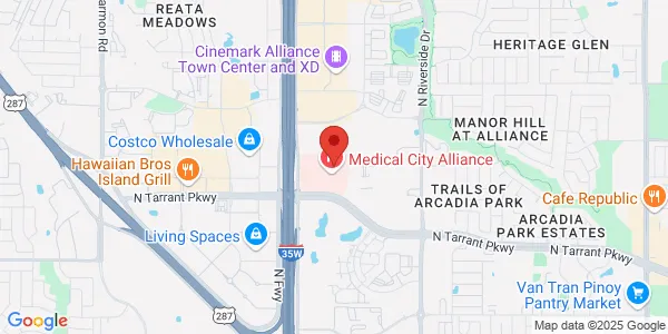 Map of 3101 N Tarrant Pkwy Fort Worth, TX 76177