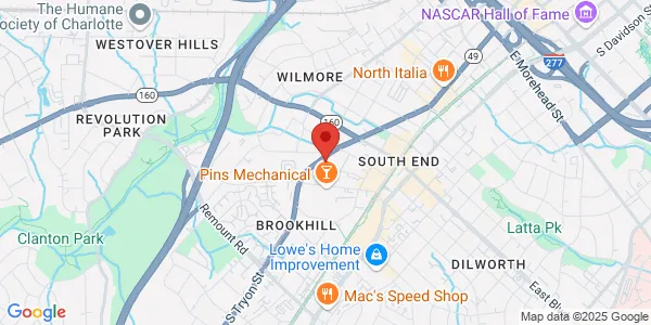 Map of 1927 S Tryon St Ste 200 Charlotte, NC 28203