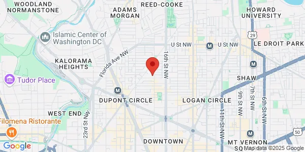 Map of 1700 17th St NW Washington, DC 20009