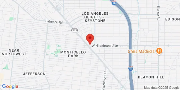 Map of 115 Angeles Drive Suite 103 San Antonio, TX 78201