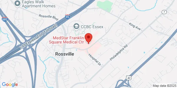 Map of 9000 Franklin Square Dr Rosedale, Baltimore, MD 21237