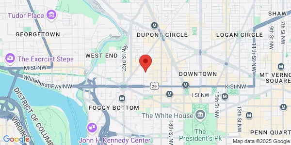 Map of 1133 21st St Nw Fl 8 Washington, DC 20036