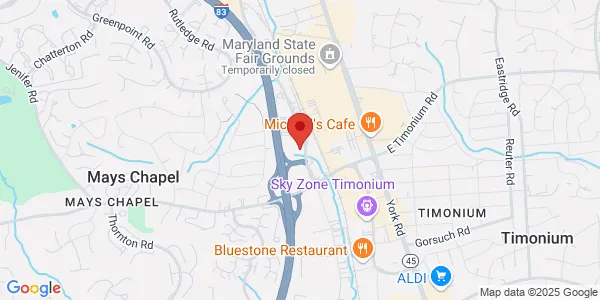 Map of 2118 Greenspring Dr Ste 100 Lutherville-Timonium, MD 21093