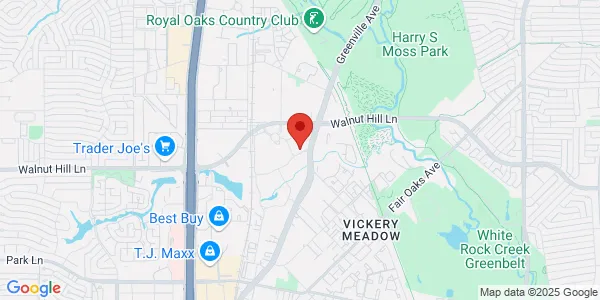 Map of 8230 Walnut Hill Ln Ste 414 Dallas, TX 75231