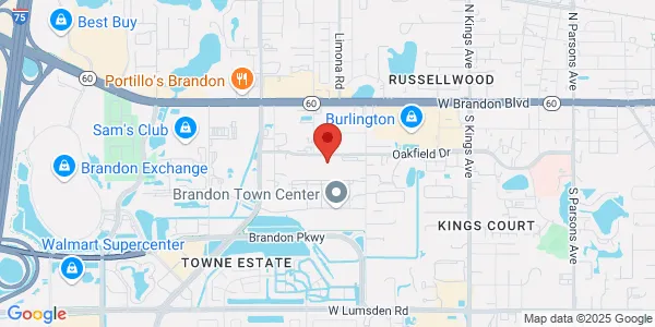 Map of 1393 Oakfield Dr Brandon, FL 33511