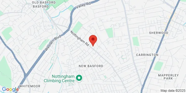 Map of Sovereign park 184 Nottingham road Nottingham NG7 7BA United Kingdom