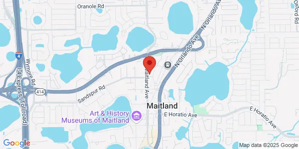 Map of 720 N Maitland Ave Ste 104 Maitland, FL 32751