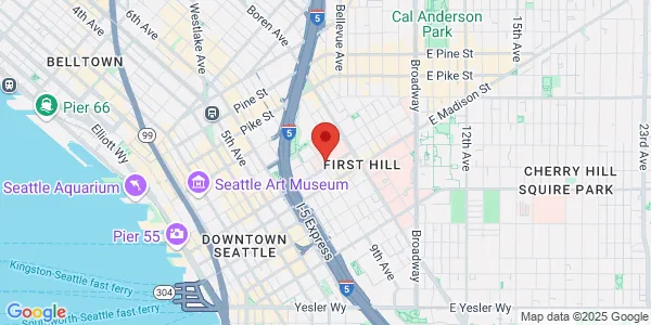 Map of 1100 9th Ave Seattle, WA 98101