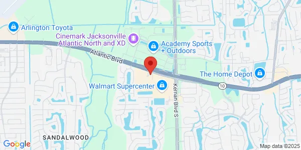 Map of 11850 Atlantic Blvd Jacksonville, FL 32225