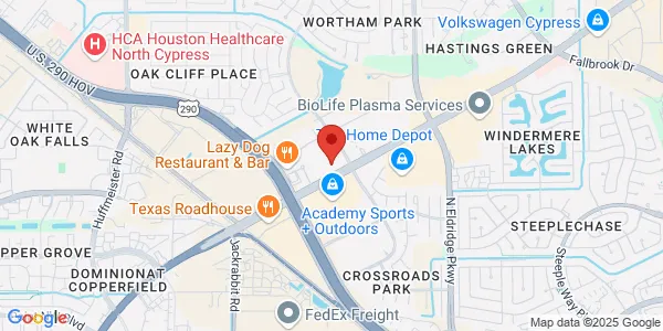 Map of 13114 FM 1960 West Ste 104 Houston, TX 77065