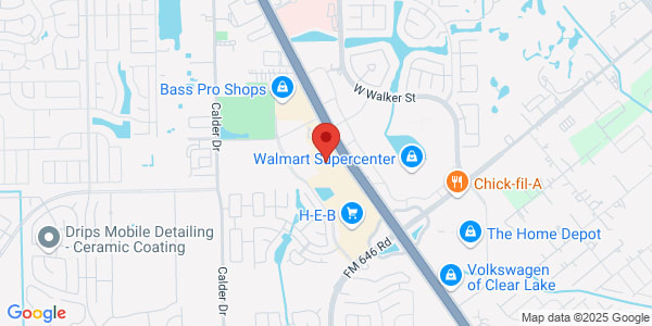 Map of 2555 Gulf Fwy S Convenient Care Center in League City League City, TX 77573
