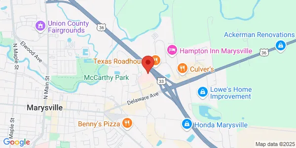 Map of 120 Coleman's Crossing Blvd Marysville, OH 43040