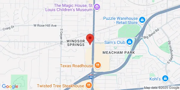 Map of 1001 S Kirkwood Rd Kirkwood, MO 63122