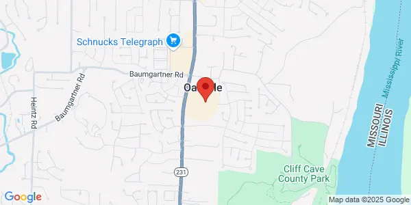 Map of 5640 Telegraph Rd Ste C St Louis, MO 63129