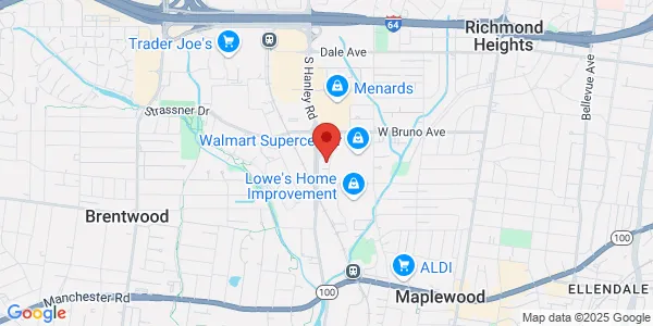 Map of 2015 Maplewood Commons Dr St Louis, MO 63143