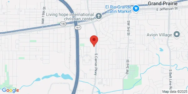 Map of 820 S Carrier Pkwy Grand Prairie, TX 75051