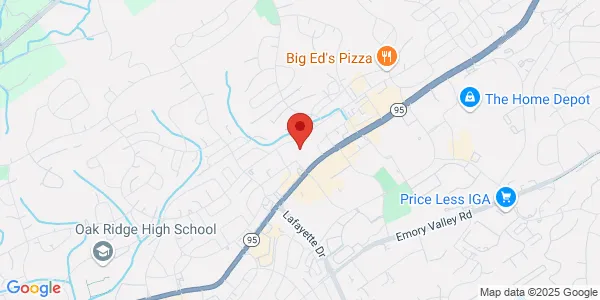 Map of 990 Oak Ridge Tpke Level 1 Oak Ridge, TN 37830