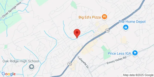 Map of 160 W Tennessee Ave Oak Ridge, TN 37830