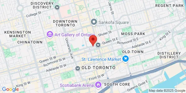 Map of 27 Queen Street E Ground Floor Toronto, ON M5C 2M6 Canada