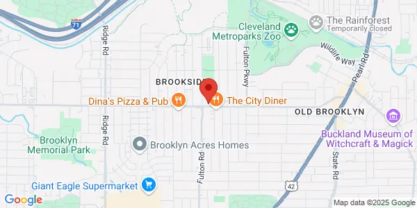 Map of 5208 Memphis Ave Cleveland, OH 44144
