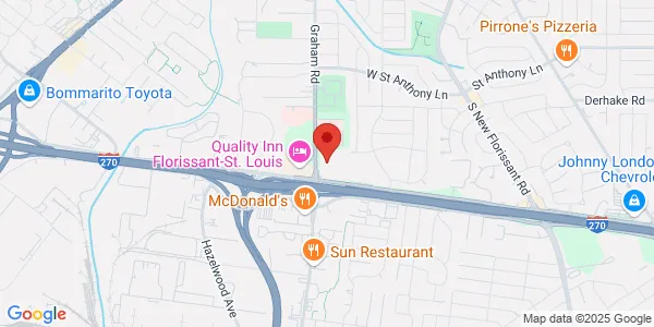 Map of 125 Dunn Rd Florissant, MO 63031