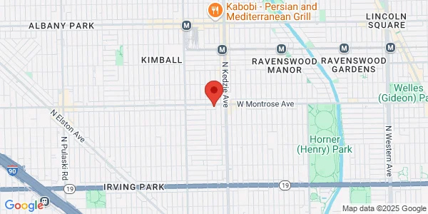 Map of 3235 W Montrose Ave Chicago, IL 60618