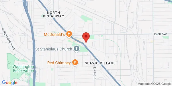Map of 6835 Broadway Ave Cleveland, OH 44105