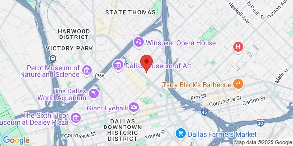 Map of 700 N Pearl St Ste N510 Dallas, TX 75201
