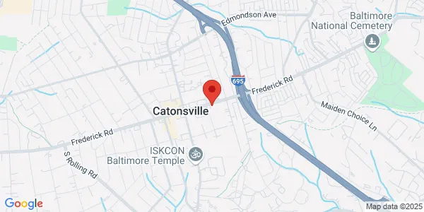 Map of 583 Frederick Rd Ste 4 Catonsville, MD 21228