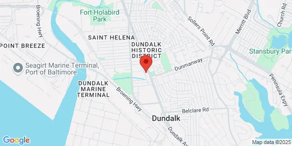 Map of 40 S Dundalk Ave Ste 101 Baltimore, MD 21222