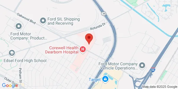 Map of 18100 Oakwood Blvd Ste 100 Dearborn, MI 48124