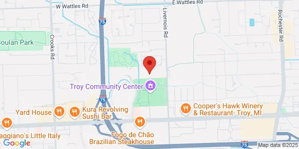 Map of 130 Town Center Dr Ste 101 Troy, MI 48084