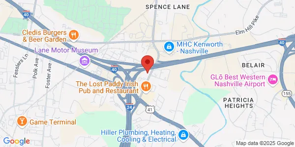 Map of 640 Spence Ln Ste 121 Nashville, TN 37217