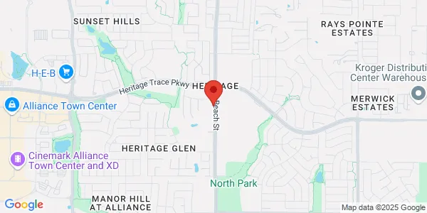 Map of 9557 N Beach St Ste 101 Fort Worth, TX 76244