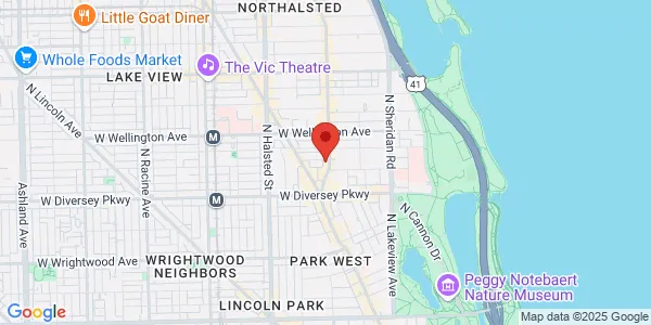 Map of 2868 N Broadway St Chicago, IL 60657