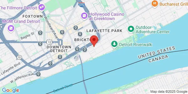 Map of 600 Woodbridge St Detroit, MI 48226