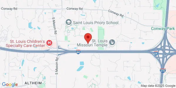 Map of 12855 N Forty Dr Ste 205 St. Louis, MO 63141