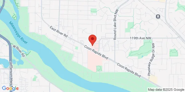 Map of 11850 Blackfoot St NW Ste 180 Mercy Specialty Center Coon Rapids, MN 55433