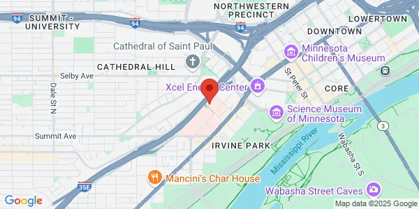 Map of 250 Thompson St Saint Paul, MN 55102
