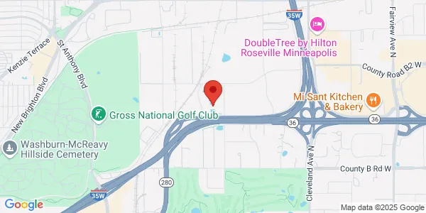 Map of 2355 Highway 36 W Roseville, MN 55113