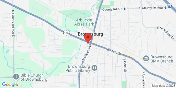 Map of 21 West Main St BROWNSBURG, IN 46112