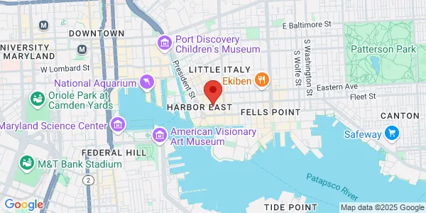 Map of 630 Exeter St BALTIMORE, MD 21202