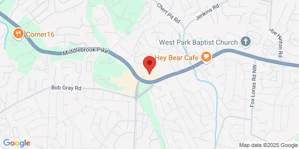 Map of 9137 Middlebrook Pike KNOXVILLE, TN 37923