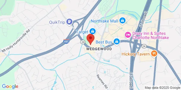 Map of 9841 Northlake Centre Pkwy CHARLOTTE, NC 28216