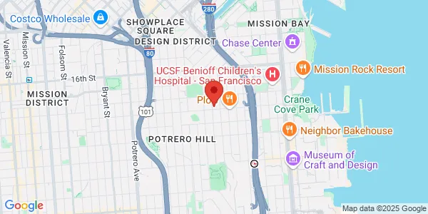 Map of 291 Connecticut St San Francisco, CA 94107