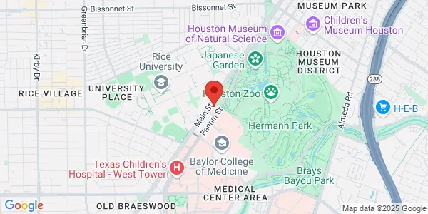 Map of 6400 Fannin St Houston, TX 77030