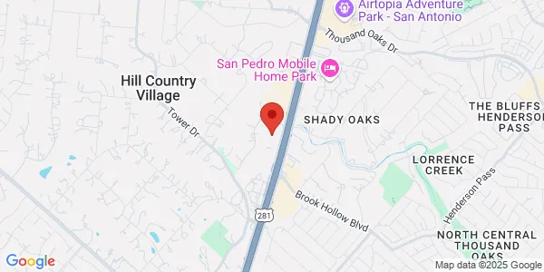 Map of 15679 San Pedro Ave Suite 15679 San Antonio, TX 78216