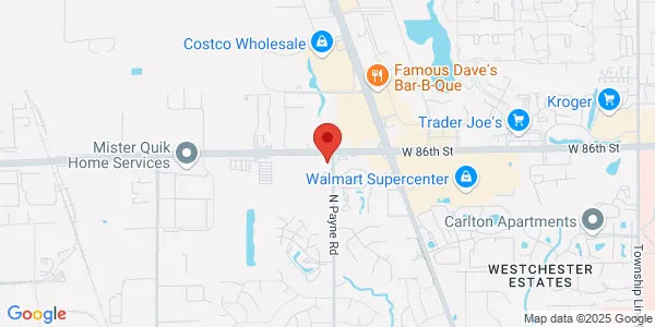 Map of 3901 W 86th St Indianapolis, IN 46268