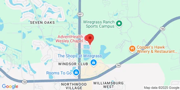 Map of 2590 Healing Way Ste 100 & 200 Wesley Chapel, FL 33544