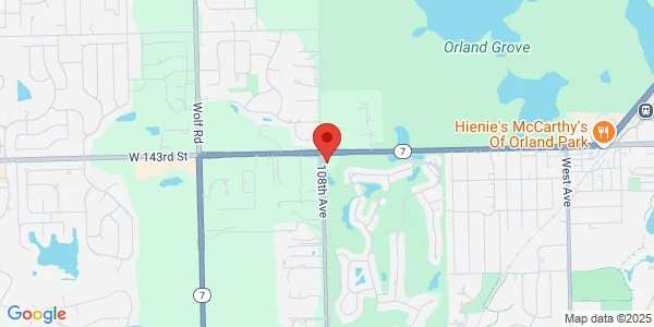 Map of 14315 108th Ave Ste 122 Orland Park, IL 60467